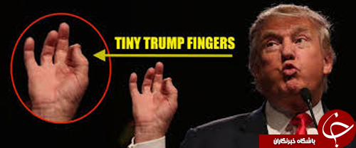 انتقاد از انگشتان کوتاه، پاشنه آشیل ترامپ+ عکس