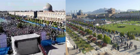 سفر روحانی به اصفهان از دریچه دوربین های مردمی/ واقعیت چه بود؟