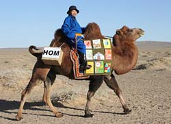 پروژه کتابخانه سیار کودکان در مغولستان