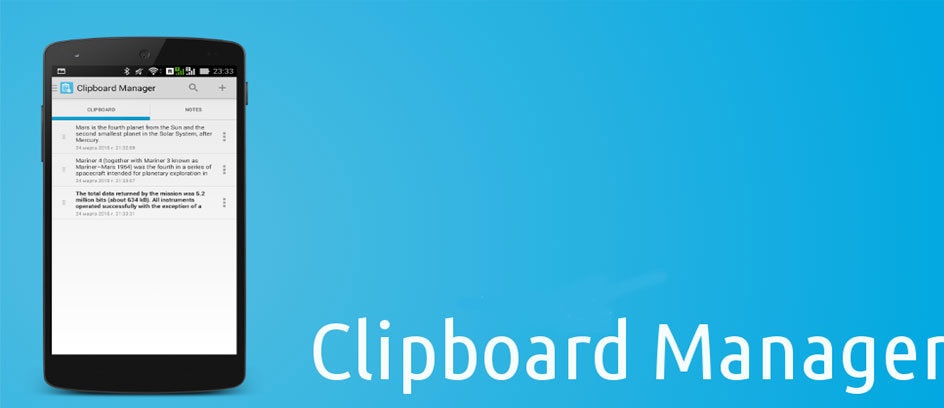 دانلود Clipboard Manager Pro 2.3.5 ؛ نرم افزار مدیریت کلیپ بورد اندروید